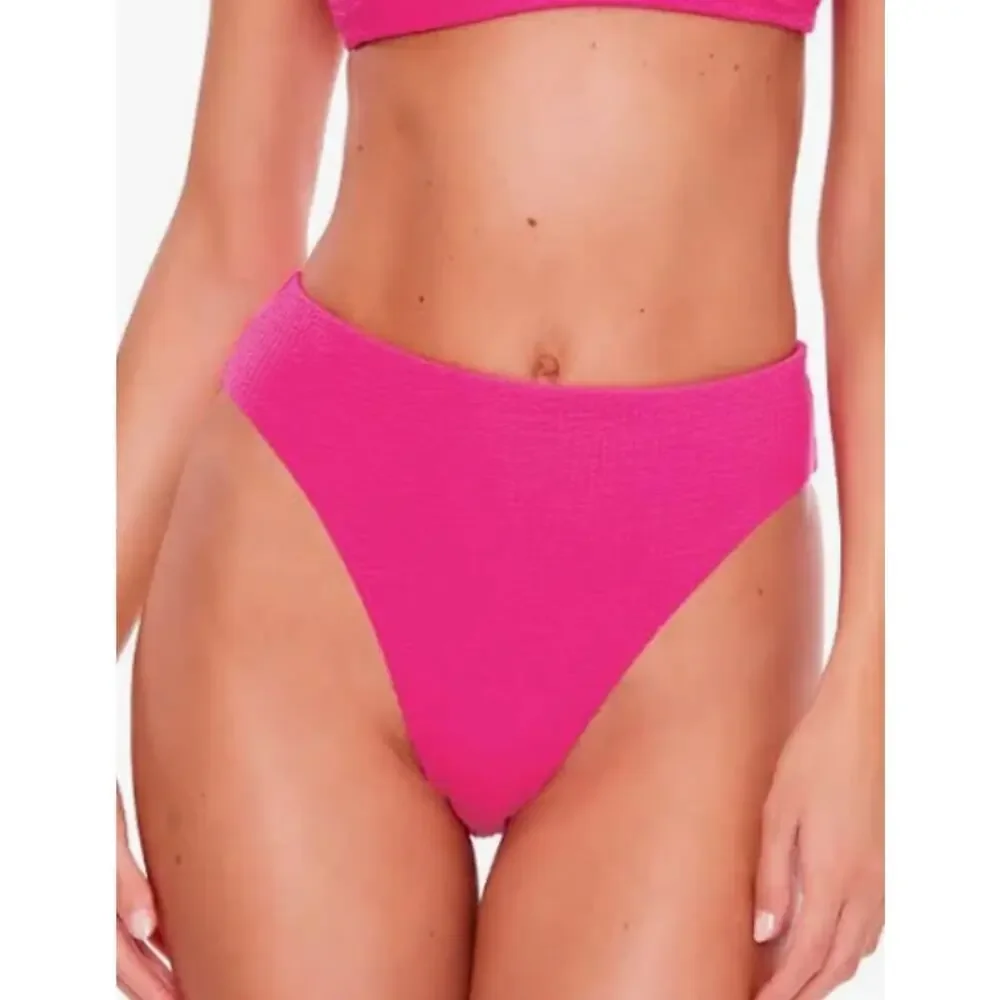 BECCA High Waist Bikini Bottoms | Pink | Large